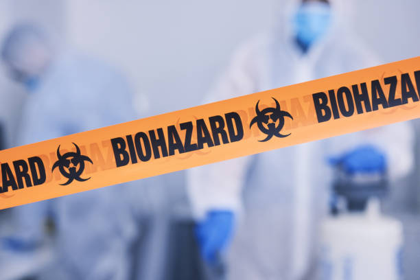 Professional Biohazard Cleanup technician working in Washington, UT